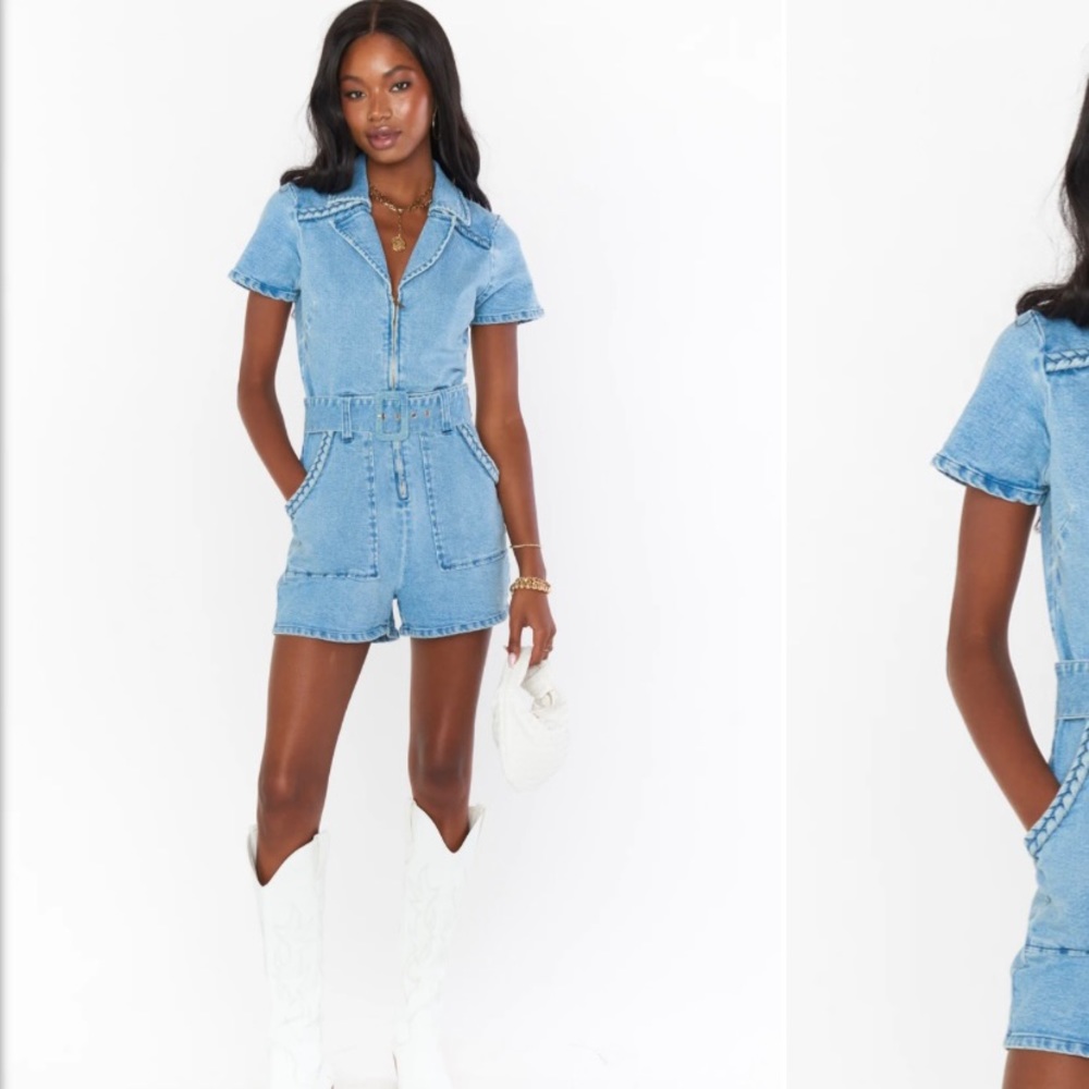 MUMU Outlaw Jean Romper